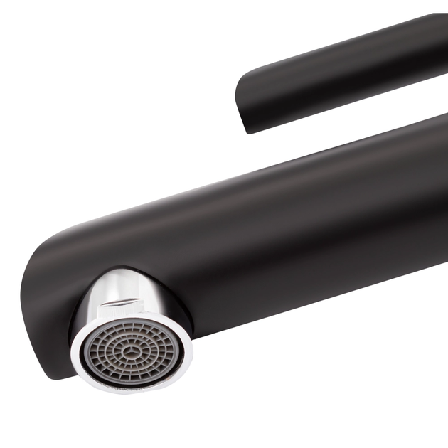 Змішувач для раковини Grand QTGRABCR001F Black Matt Qtap - зображення 4