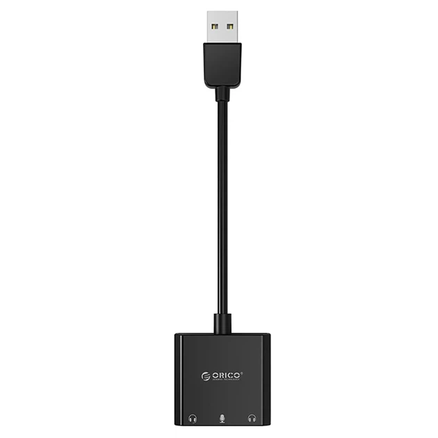 Внешняя звуковая карта Orico SKT3 USB-A Black (6942227180650) - изображение 2