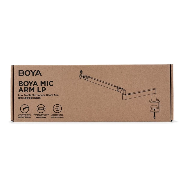 Кронштейн микрофонный BOYA MIC ARM LP низкопрофильный Black (6977490712239) - изображение 13
