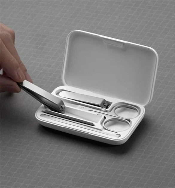 Маникюрный набор 5в1 Xiaomi Mijia Nail Clipper Five Piece Set с ударопрочным ABS кейсом - изображение 3