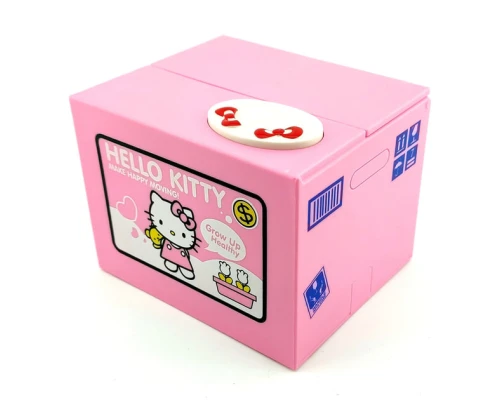 Копилка Интерактивная Hello Kitty На Батарейках Интерактивная Копилка Hello Kitty Piggy Bank с Автоматическим Приемом Монет - изображение 3