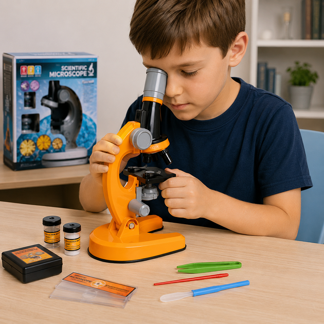 Детский микроскоп Scientific Microscope OEM 1013A - изображение 7