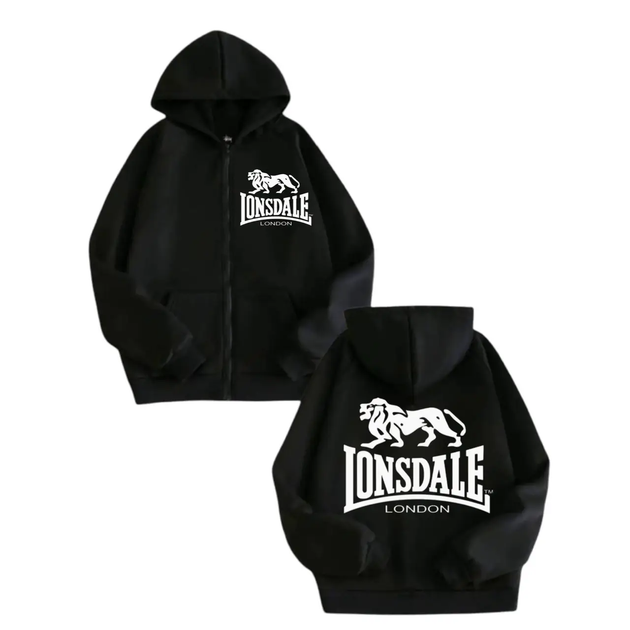 Мужской Зип-худи Lonsdale, Черный (ZPLNS001 )S - Фото 1 Мужской Зип-худи Lonsdale, Черный (ZPLNS001 )S - изображение 1
