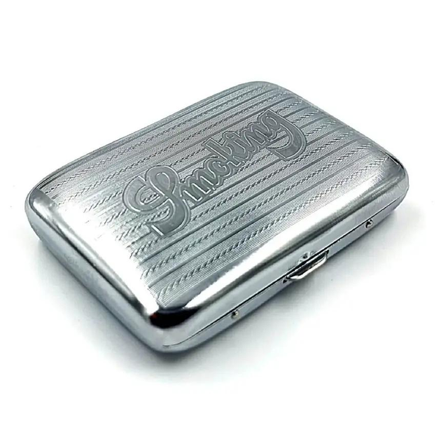 Портсигар для самокруток Smoking Metal Cigarette Case - Фото 5 Портсигар для самокруток Smoking Metal Cigarette Case - изображение 5