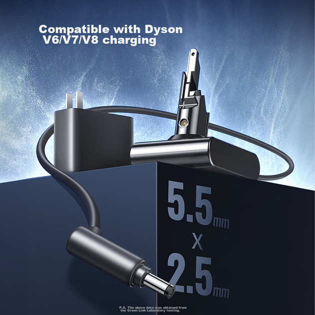 Зарядний пристрій UGREEN 15757 для пилососів Dyson V6/V7/V8, кабель 1.8 м - зображення 6