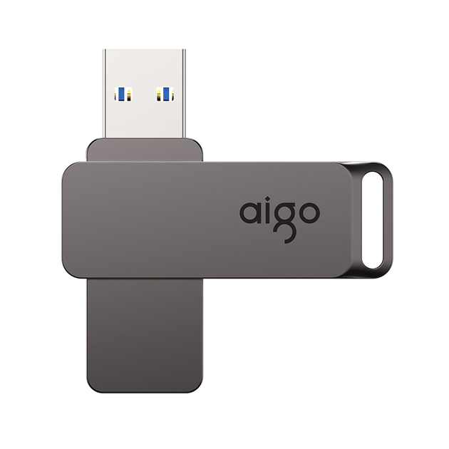 Флеш-накопичувач Aigo 128 ГБ USB 3.2 G32 220 МБ/с високошвидкісний USB-накопичувач металевий портативний USB-накопичувач для комп'ютера та офісу - зображення 3