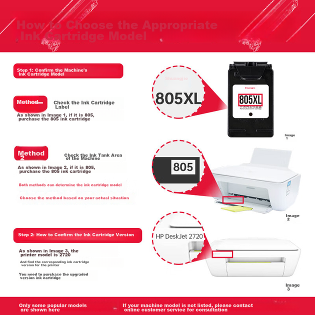 Картридж Shuangjie HP 805XL багаторазовий для HP 1200/1210/1212/2300/2330/2332/2700/2720/2723 - зображення 4