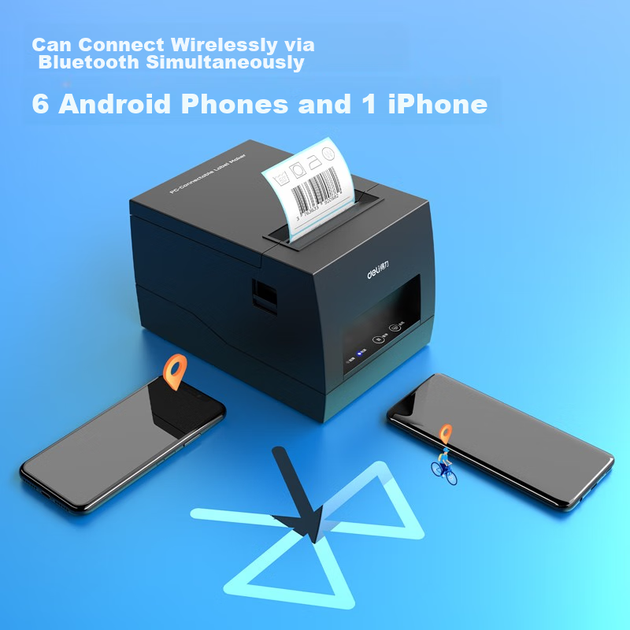 Принтер этикеток Deli DL-886BW термо 80 мм с Bluetooth - Фото 5 Принтер этикеток Deli DL-886BW термо 80 мм с Bluetooth - изображение 5