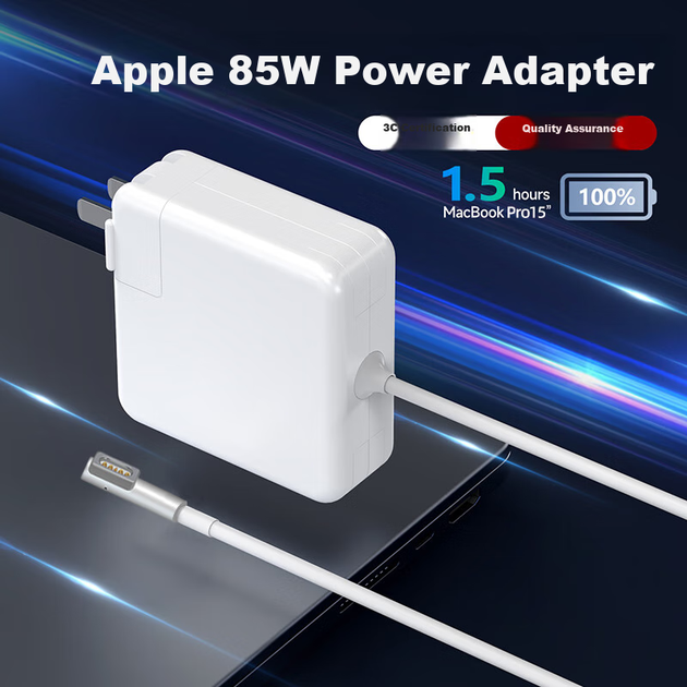 Зарядное устройство Youpin 85 Вт 18.5 В 4.6 А для MacBook Pro A1286, A1343, A1297, кабель 1.7 м - Фото 8 Зарядное устройство Youpin 85 Вт 18.5 В 4.6 А для MacBook Pro A1286, A1343, A1297, кабель 1.7 м - изображение 8