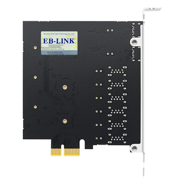 Плата расширения EB-LINK EB-KZMU08 PCIe, 6×USB 3.0 и 2×Type-C, USB 3.2 Gen1, без доп. питания - изображение 7
