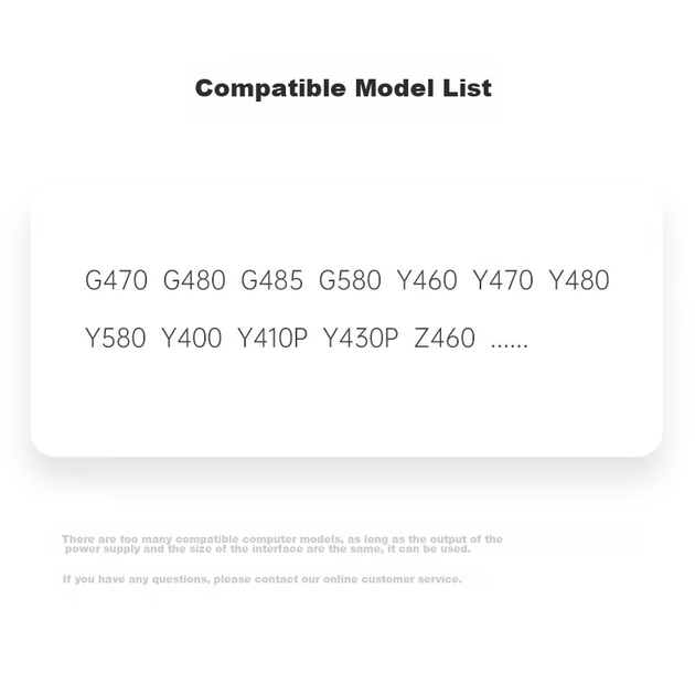 Зарядное устройство Mryc для ноутбуков Lenovo G470/G480/Z480/Y470/Y480, 20 В 4.5 А 90 Вт - Фото 11 Зарядное устройство Mryc для ноутбуков Lenovo G470/G480/Z480/Y470/Y480, 20 В 4.5 А 90 Вт - изображение 11
