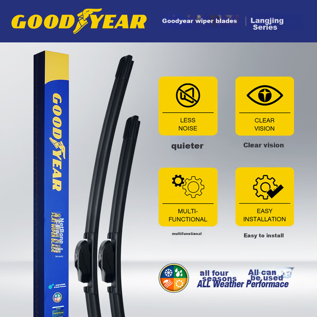 Щетки стеклоочистителя Goodyear для BYD Song PLUS DM-i/EV 2020-2025 бескаркасные, 25/18 дюймов - изображение 7
