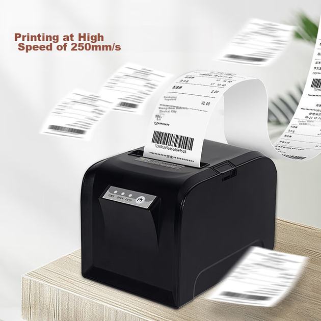 Принтер чеков Gprinter GP-D801 термальный 80 мм с USB, RS-232 и LAN, автообрезка - изображение 7