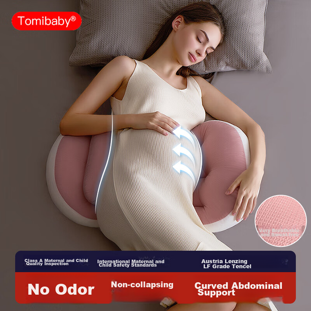 Подушка для вагітних Tomibaby, підтримка талії для сну на боці, підтримка живота U-подібна подушка для сну на боці, спеціалізована для сну, спинка для вагітних, приладдя, рожевий тенсел - Фото 4 Подушка для вагітних Tomibaby, підтримка талії для сну на боці, підтримка живота U-подібна подушка для сну на боці, спеціалізована для сну, спинка для вагітних, приладдя, рожевий тенсел - зображення 4