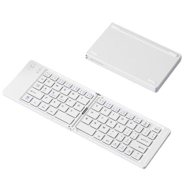 Клавиатура беспроводная BOW Hangshi X23T складная Bluetooth в ретро-стиле, зеленая - изображение 4