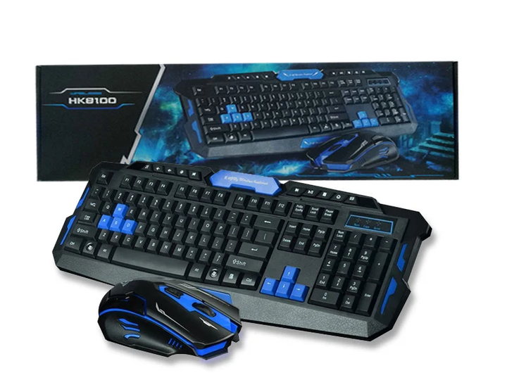Беспроводная Bluetooth клавиатура + мышь AT-8100 Black - Фото 1 Беспроводная Bluetooth клавиатура + мышь AT-8100 Black - изображение 1