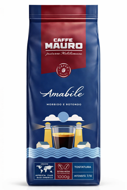 Кава зернова Mauro AMABILE 1кг - Фото 1 Кава зернова Mauro AMABILE 1кг - изображение 1