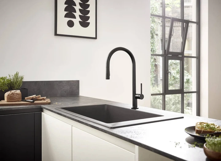 Hansgrohe Talis 210 Смеситель для кухни, черный матовый (72801670) - изображение 2