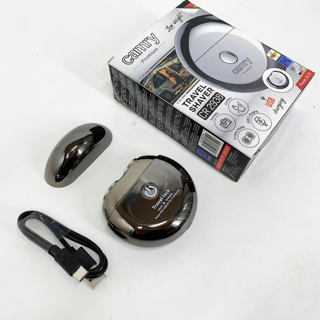 Дорожная бритва с двумя головками и USB Camry CR 2938 аккумулятор - изображение 6