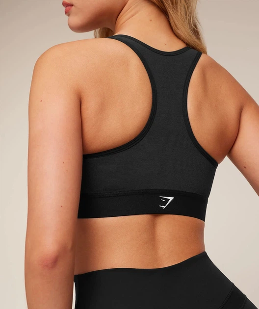Спортивний топ Gymshark b2a6wc68 XXL чорний (100014236) - зображення 5