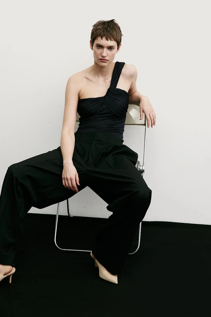 Боди-топ H&M 1228879001c31 L черное (100013980) - изображение 3