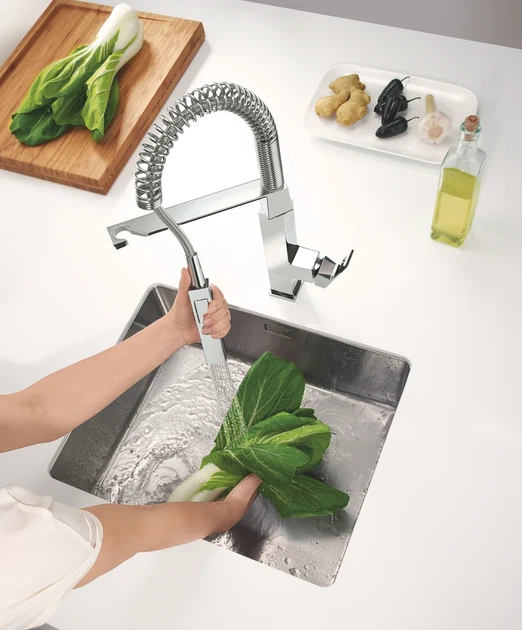 Grohe Eurocube Смеситель для кухни, хром (31395000) - изображение 10