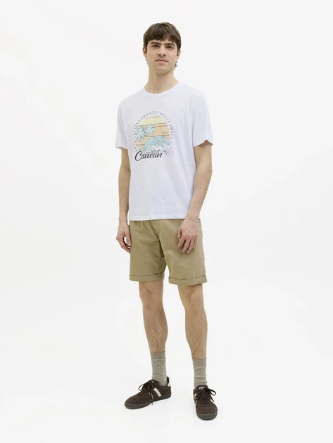 Футболка из хлопка Jack & Jones 12273787c69 L белая (100014935) - изображение 2