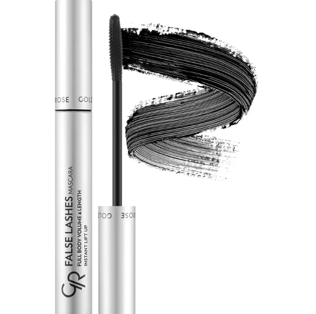 Туш для вій Golden Rose False Lashes Mascara Black, 9 мл - Фото 2 Туш для вій Golden Rose False Lashes Mascara Black, 9 мл - зображення 2