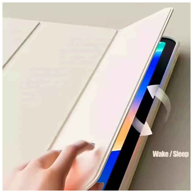 Чехол-книжка Smart Case для iPad Mini 6 7 8 3 дюйма искусственная кожа магнитный белый PT-11342 - зображення 6
