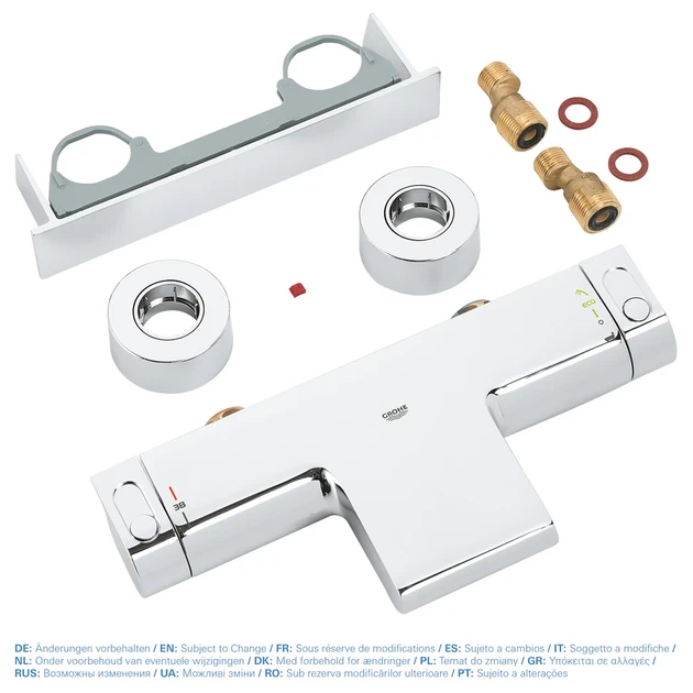 Grohe Grohtherm 2000 NEW Термостат для ванны, хром (34464001) - изображение 12