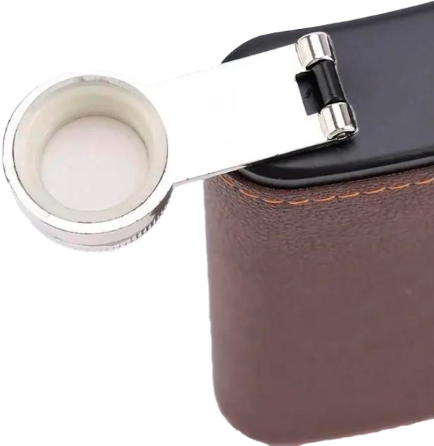 Фляга для напитков Xiamen из нержавеющей стали 200 мл 8 oz Коричневая (PH051740) - изображение 2