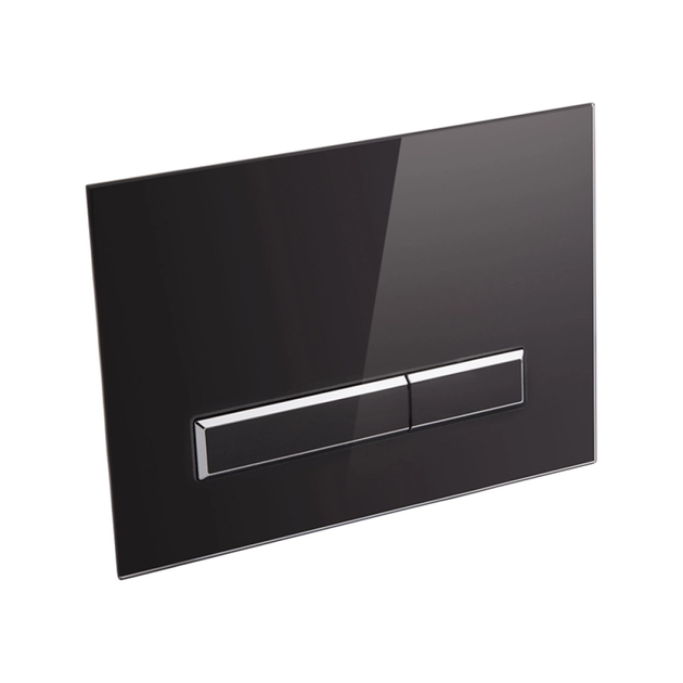 Комплект: Qtap Nest ST Інсталяція для унітазу 4в1( Клавіша лінійна Black glass 175х245х4mm) - изображение 3