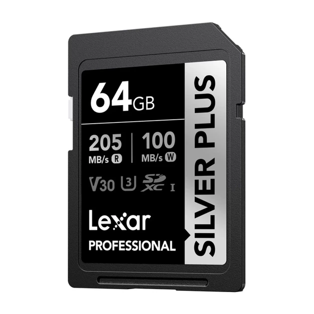 Карта памяти Lexar Professional Silver Plus SDXC 64GB (LSDSIPL064G-BNNNG) - Фото 3 Карта памяти Lexar Professional Silver Plus SDXC 64GB (LSDSIPL064G-BNNNG) - изображение 3