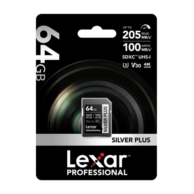 Карта памяти Lexar Professional Silver Plus SDXC 64GB (LSDSIPL064G-BNNNG) - Фото 6 Карта памяти Lexar Professional Silver Plus SDXC 64GB (LSDSIPL064G-BNNNG) - изображение 6