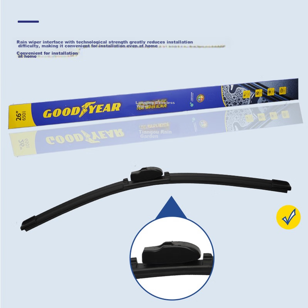 Щетки стеклоочистителя Goodyear для VW Golf 7 и 7.5 2014-2020 и Skoda Superb 2016-2025, пара - изображение 5