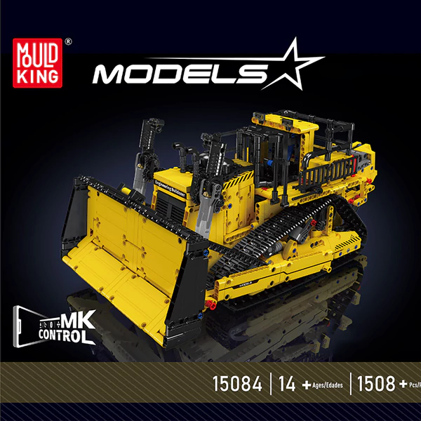 Конструктор Mould King Бульдозер 1585 деталей, Bluetooth керування з телефону, електромотор, підйомний ковш - Фото 2 Конструктор Mould King Бульдозер 1585 деталей, Bluetooth керування з телефону, електромотор, підйомний ковш - зображення 2