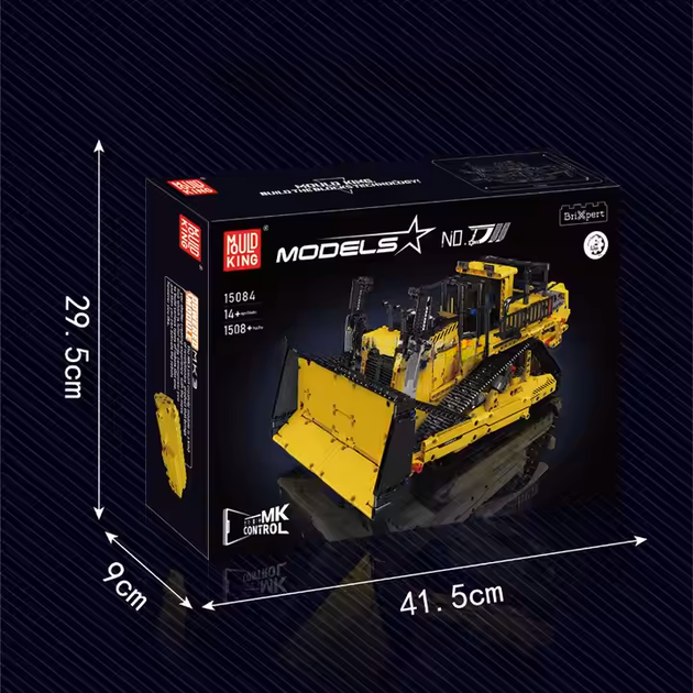 Конструктор Mould King Бульдозер 1585 деталей, Bluetooth керування з телефону, електромотор, підйомний ковш - Фото 6 Конструктор Mould King Бульдозер 1585 деталей, Bluetooth керування з телефону, електромотор, підйомний ковш - зображення 6