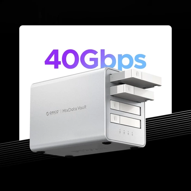 Disk Array Orico 8848U4 4-bay M.2 NVMe SSD White (6942227173294) - изображение 6