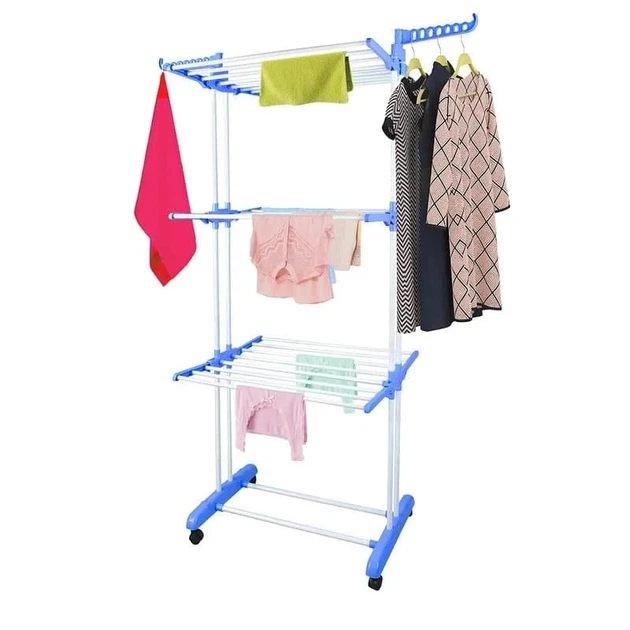 Багатоярусна сушарка до 50 кг Garment Rack With Wheels(172х73х64) - Фото 5 Багатоярусна сушарка до 50 кг Garment Rack With Wheels(172х73х64) - зображення 5