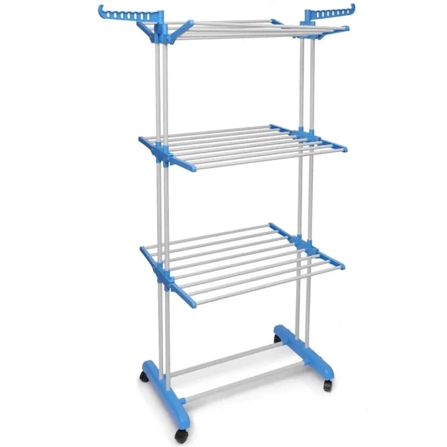 Багатоярусна сушарка до 50 кг Garment Rack With Wheels(172х73х64) - Фото 6 Багатоярусна сушарка до 50 кг Garment Rack With Wheels(172х73х64) - зображення 6