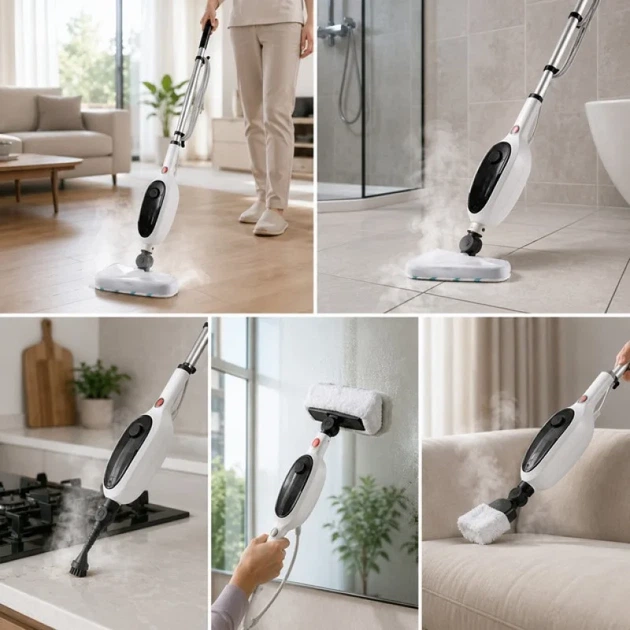 Швабра паровая Steam Mop 12в1 2600W - изображение 3