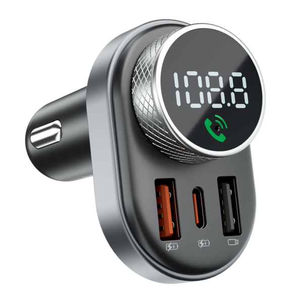 FM-модулятор/дисплей Proove Launcher Sound Link 30W (PD+QC3.0) Type-C+USB (FMSL30110001) UA - зображення 2
