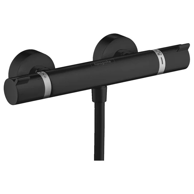 Hansgrohe Ecostat Термостат для душа, черный матовый (13116670) - Фото 1 Hansgrohe Ecostat Термостат для душа, черный матовый (13116670) - изображение 1