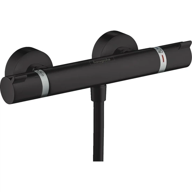 Hansgrohe Ecostat Термостат для душа, черный матовый (13116670) - Фото 3 Hansgrohe Ecostat Термостат для душа, черный матовый (13116670) - изображение 3
