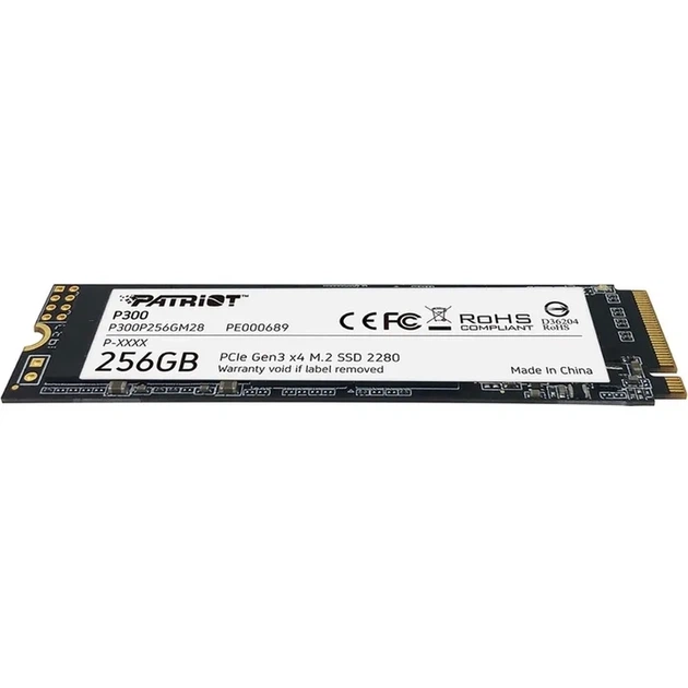 SSD внутрішні Patriot P300 256GB M.2 2280 NVMe PCIe 3.0 x4 (P300P256GM28) - изображение 2