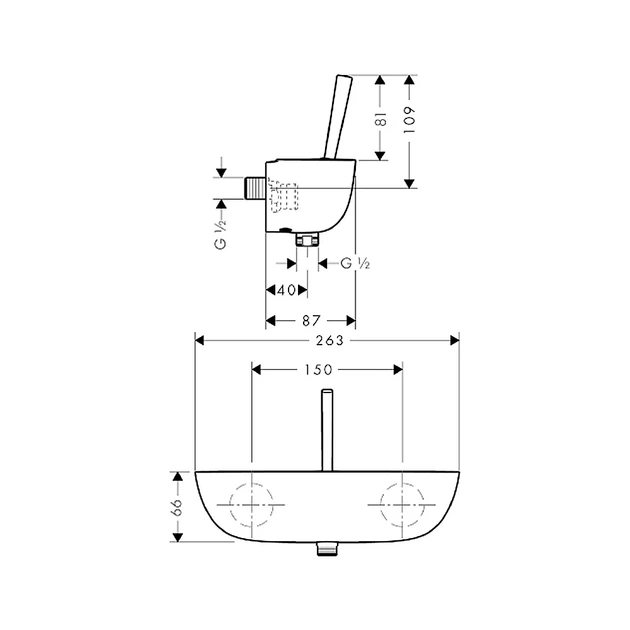 Hansgrohe PuraVida Смеситель для душа, однорычажный (15672000) - изображение 2