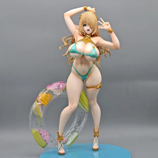 Аніме фігурка 24 см Сіціль Vertex Elf Village 8th Villager Cecil Ritual Bathing Suit ver, хентай для дорослих - зображення 7