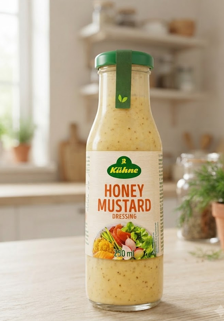 Соус салатний Kühne Honey Mustard Dressing 250 мл медово гірчичний дресинг для салатів мяса курки риби та гриля - зображення 5