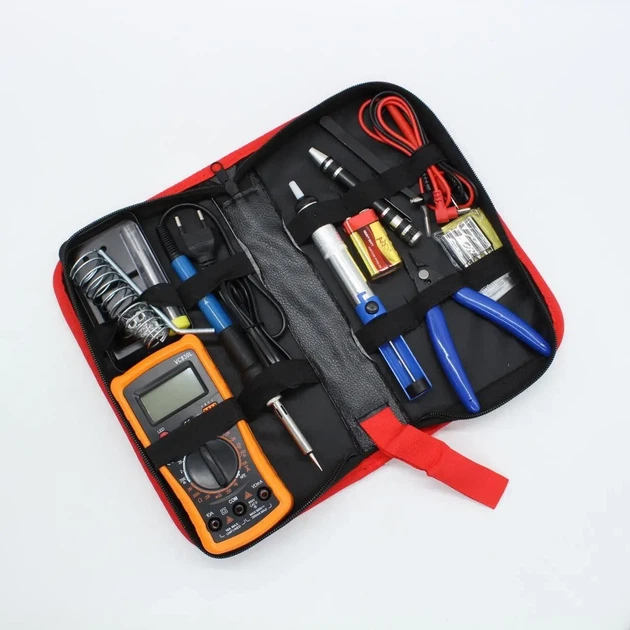 Паяльный набор с мультиметром Soldering kit 60W (19в1) - Фото 2 Паяльный набор с мультиметром Soldering kit 60W (19в1) - изображение 2
