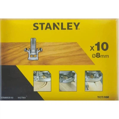 Набор фрез Stanley TCT 8 мм, 10 шт. - Фото 3 Набор фрез Stanley TCT 8 мм, 10 шт. - изображение 3